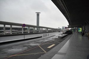 Aeroporto di Parigi nel grigio