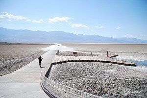 Il lago salato a Badwater