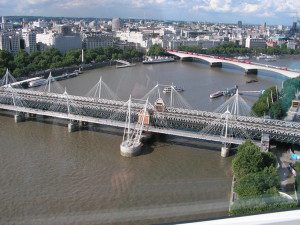 Jubilee Bridge dal London Eye