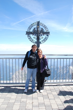 In cima allo Zugspitz