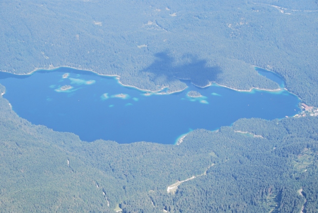Il lago visto dallo Zugspitz
