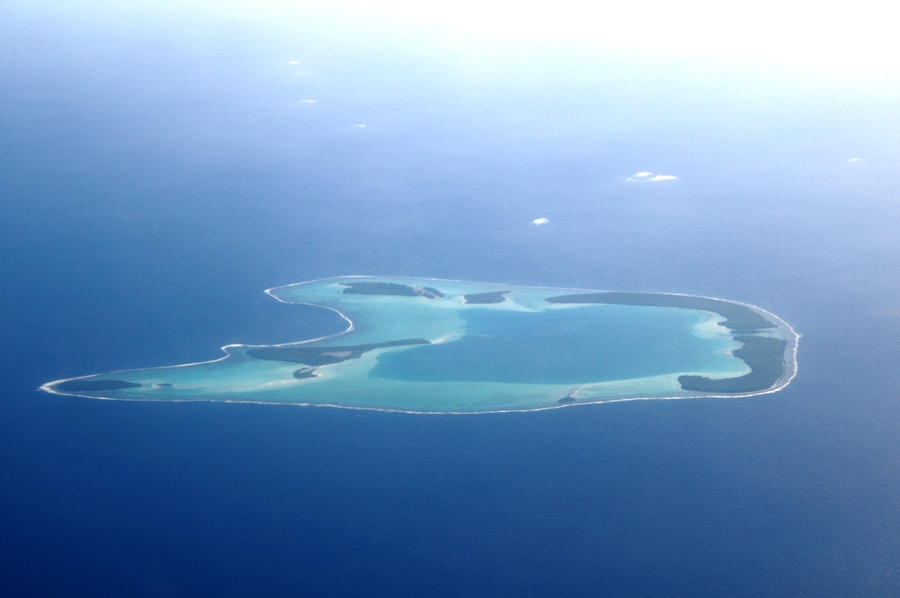 Polinesia Francese dall'alto