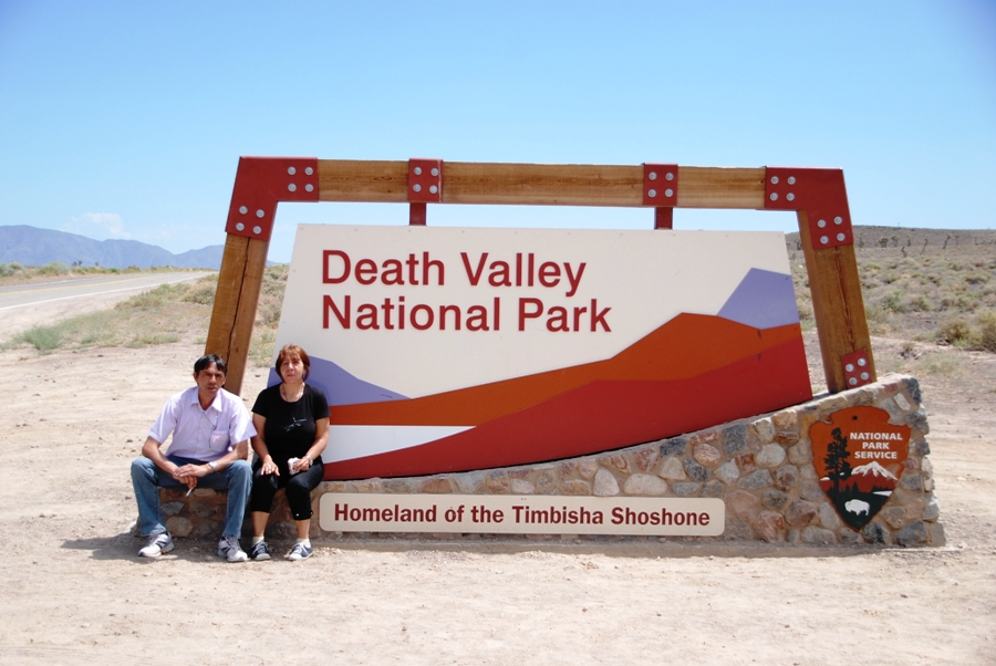 Death Valley entrance sign