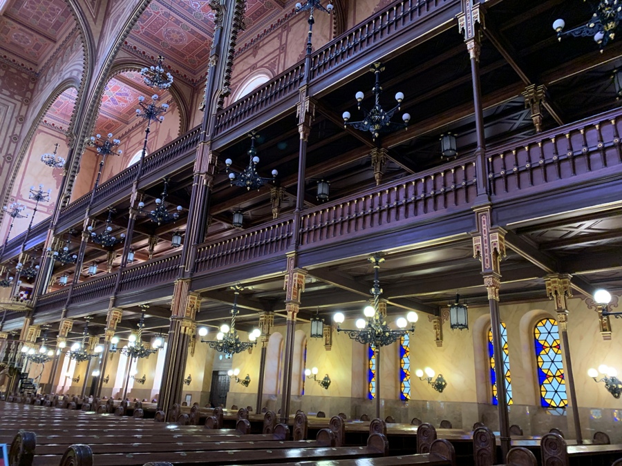 Interno della Sinagoga di Budapest