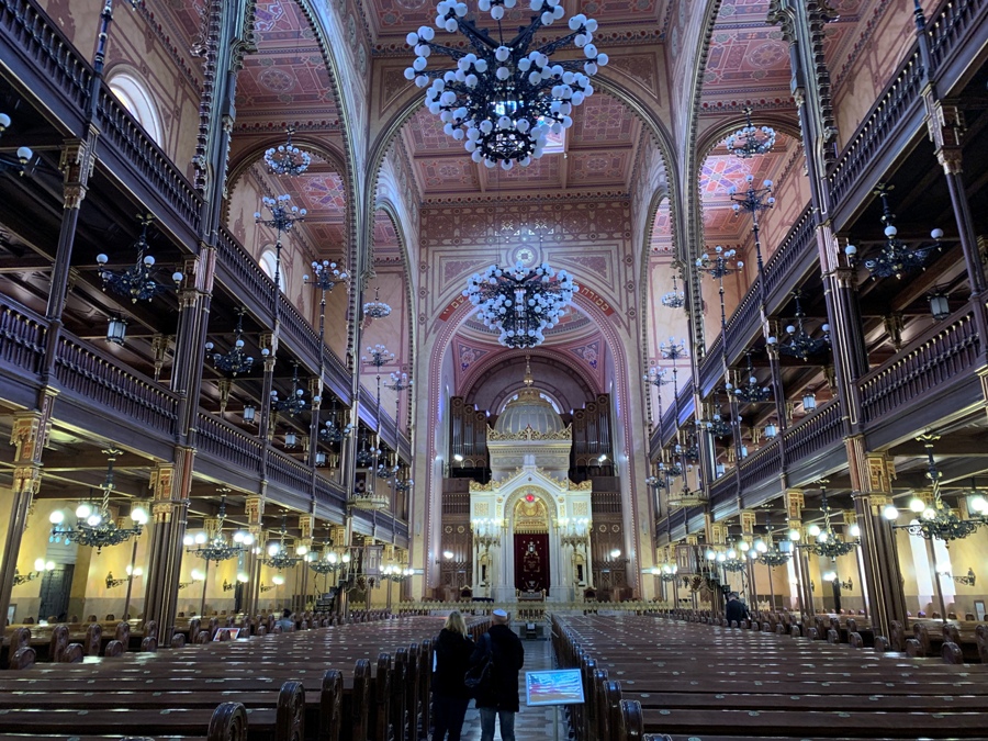 Interno della Sinagoga di Budapest