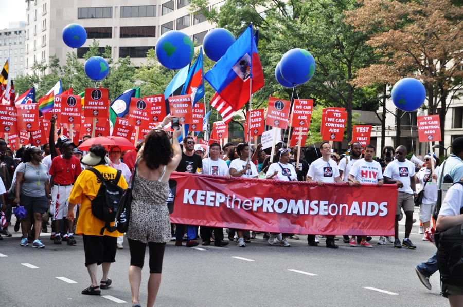Manifestazione contro l'AIDS