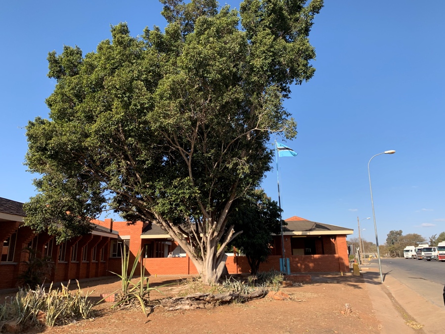 Posto di confine in Botswana