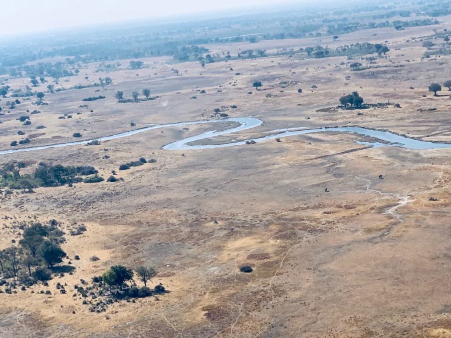 Delta dell'Okavango dall'alto