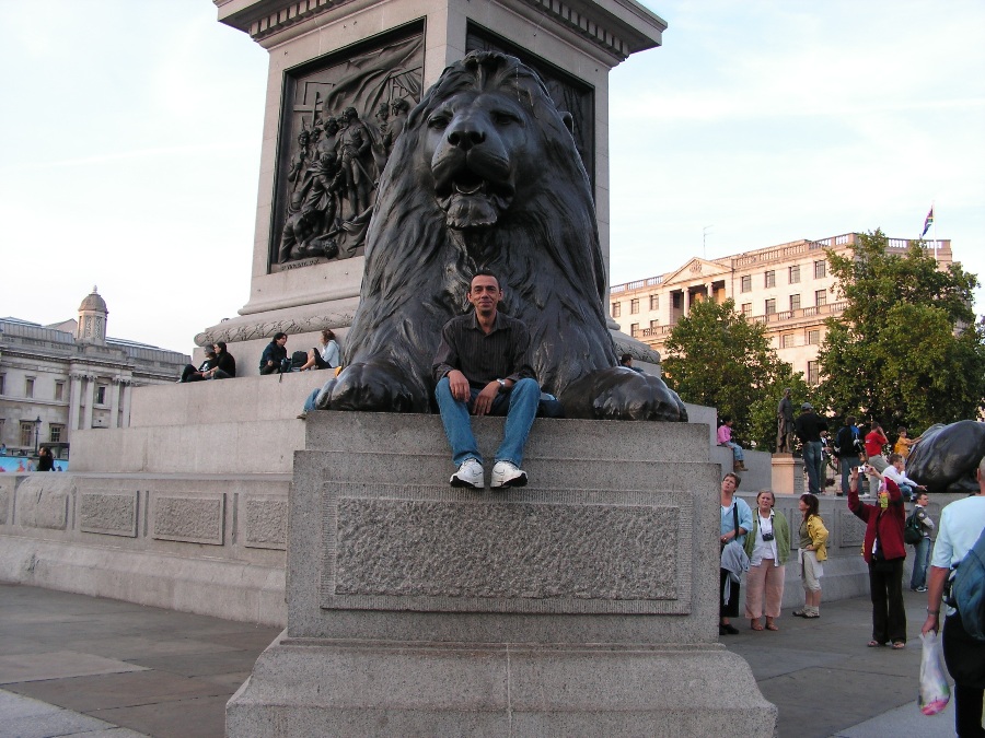 I leoni di Trafalgar Square a Londra