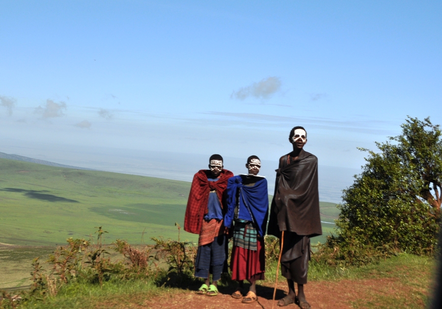 Masai nel Serengeti