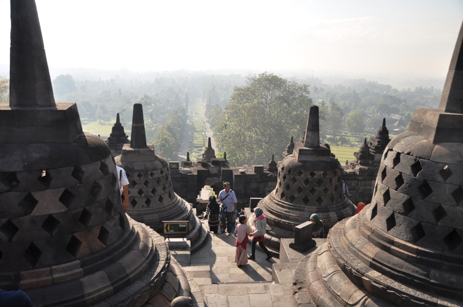 Panorama tra gli stupa