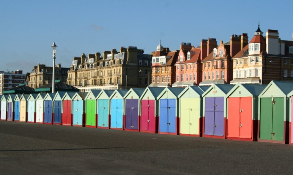 Casette colorate a Brighton