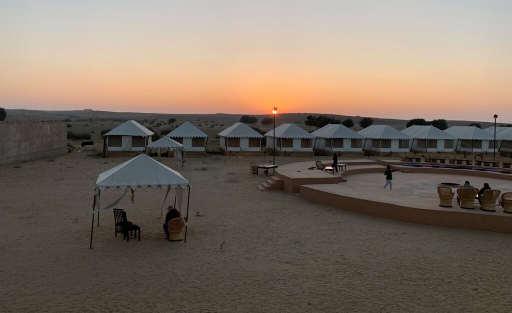 Tramonto nel Deserto del Thar