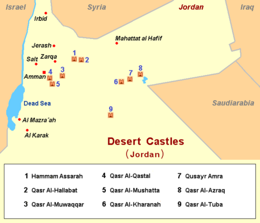 Mappa dei cartelli del deserto