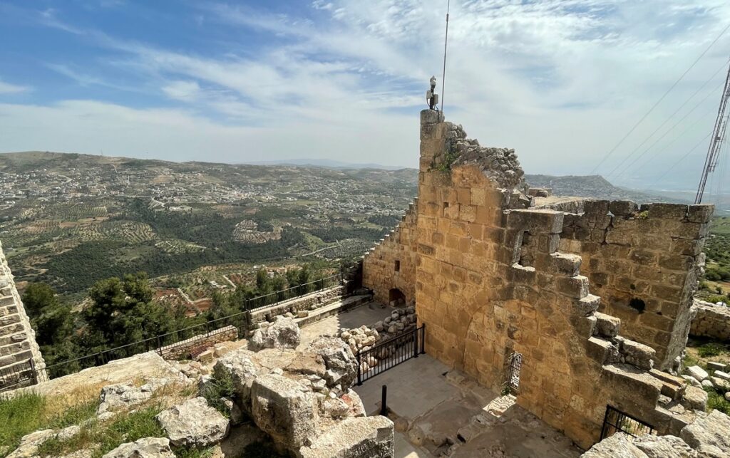 Panorama dall'alto del castello