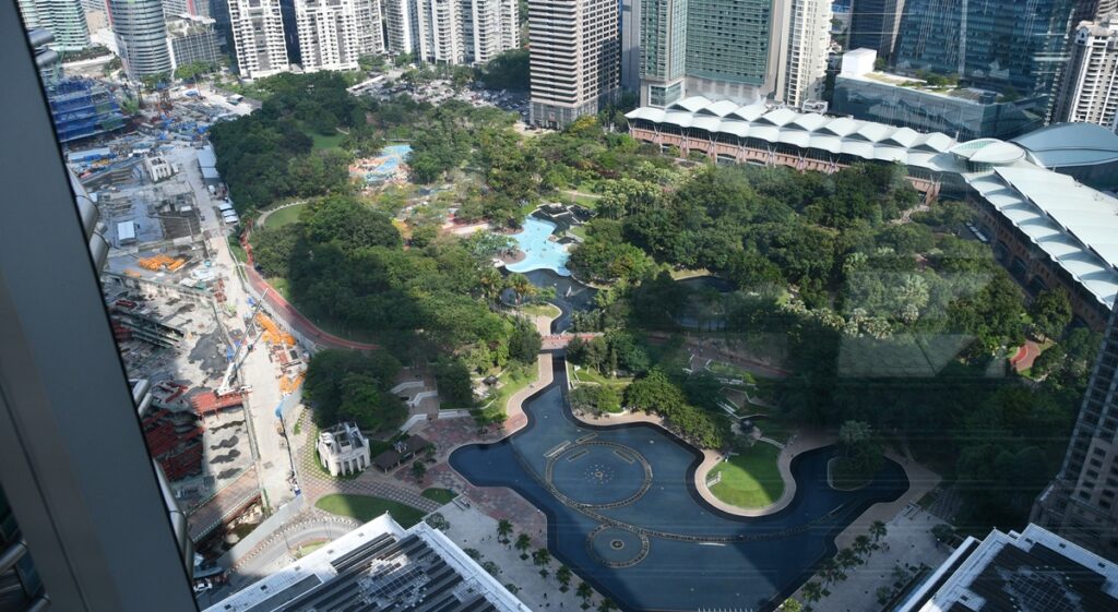 KLCC Park dall'alto