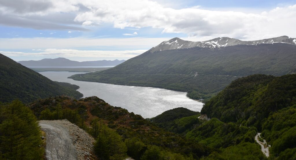 Lago Escondido visto dall'alto